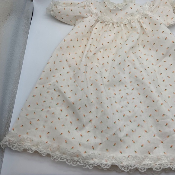 Vintage COLECO Cabbage Patch Kids Original Floral Lace Dress - Picture 3 of 12